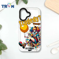 TRON IPHONE 16 普普風小丑系列 防摔 MAGSAFE 磁吸 太空載具殼 透白 手機殼