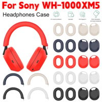 Earphone Silicone Protective Cover for Sony WH-1000XM5 Headphones Sleeve Protector Headset Headbeam Cover Soft Headphone Case