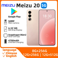 Meizu 20 12GB RAM 512GB ROM Cellphone 5G Smartphone Octa Core Snapdragon 8 gen2 4700mAh 67W Fast Charing used phone