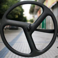 Tri spoke wheels carbon road wheelset 700C wheel 3 spoke wheel 40mm depth 23mm width disc brake wheelset