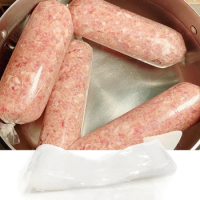 1PC Food Grade Casings for Sausage Salami Length:50cm Wide50mm Shell for Sausage Maker Machine Hot Dog Plastic Casing Inedible