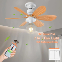 40W Ceiling Fan E27 Fan Light Lamp  Small Ceiling Fan with Light Fan Light for Kitchen