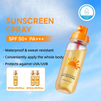 Air Light Sunscreen Spray, ICE LERSKIN, SPF50 + PA + + +, Non-Sticky, No White Appearance, Quickly R