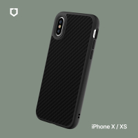 犀牛盾 iPhone X/XS SolidSuit 防摔背蓋手機殼-碳纖維紋路