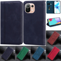 Leather Wallet Flip Case For Xiaomi 11 Lite NE 5G Case Xiaomi Mi 11T 10T Pro Lite Cover Magnetic Book Phone Case For Mi 11 Funda