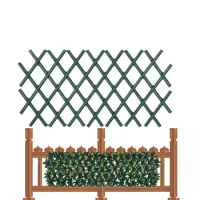 Plastic Plant Fence Expandable Garden Trellis Willow Artificial Hedge Lattices Fence Plant Support Decorative Wall Trellis Fence