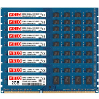 Universal PC3-10600U DIMM Desktop Memory 10 pieces set 2GB DDR3 RAM 1333Mhz2RX8 240 Pins 1.5V NON ECC Intel and AMD compatible
