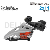 SHIMANO DEORE FD-M5100-M 2x11-speed Front Derailleur - SIDE SWING - Clamp Band Mount Original parts