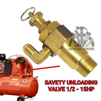 SAVETY UNLOADING VALVE PART KOMPRESOR 1PK-15PK COMPRESSOR HD KUNINGAN