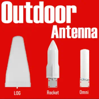 2G 3G 4G 5G Wifi LTE Cellular Feed Horn LOG Omni Directional External Outdoor Antenna for Router CPE Booster Amplifier Repeater