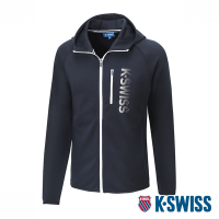 K-SWISS PF Raglan Jacket連帽運動外套-女-黑