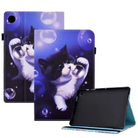 Cute Animal Printing PU Leather Case for Lenovo Tab M10 Plus 3rd Gen 3 M10 FHD HD 2nd Soft Shockproof Cover Stand Casing Holder
