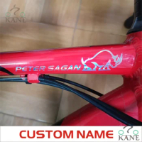 Personalized Custom Name Bike Signatures Decal Cycling Frame ID Pro (Set of two) Bicycle Decoration Reflecte DH Tube Stickers