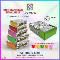 Slide Box Packaging - Kotak Kado Sliding Box Premium - C36