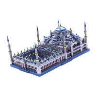 3D Metal Art The 1:680 Blue Mosque Model Build Kits Toys Hobbies