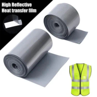 1 Roll 5M Reflective Heat Transfer Film Bag Shoes Cloth Heat Reflector Sticker
