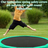 6/8/10 feet Trampoline Protective Cover Universal Replacement Trampoline Safety Pad Mat Round Spring Protection Cover for kids