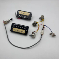 Upgrade Classic SH4 SH1n 4C Humbucker Guitar Pickup with 2TV1T 3-Way Push Pull Switch Wiring Harness Electric Guitar Parts