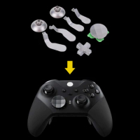 18pcs Elite Kit 6 Different Metal Analog Sticks 2 Thumb Joystick Base With Storage Case for Xbox One Elite Controller Accessory