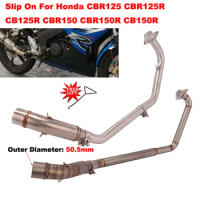Motorcycle Exhaust Modified Front Mid Link Pipe Connect Slip On For Honda CBR125 CBR125R CB125R CBR150 CBR150R CB150R 2010-2021