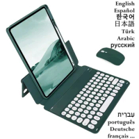 Wireless Keyboard for iPad Air 4 10.9 4th Generation Case For iPad Air 2022 5th Generation Russian Spanish Korean Keyboard Cover