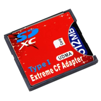 CF Type I Adapter SD SDHC SDXC to High Speed Extreme Compact Flash, supports 16/32/64/128 GB
