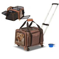 寵物拉桿箱包遛狗外出行李箱狗狗推車貓咪摺疊籠多功能便攜車載包