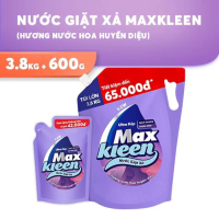 Nước Giặt Xả Max Kleen Túi 3,8Kg Hương Huyền Diệu/Hoa Nắng/Sớm Mai