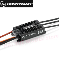 1pc Original Hobbywing Platinum Pro V4 80A 3-6S Lipo BEC Empty Mold Brushless ESC for RC Drone Aircraft Helicopter