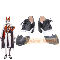 Mysta Rias Black White Cosplay Shoes Halloween Carnival Boots Custom Made