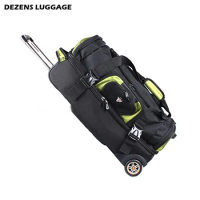 Large Capacity Shoulders Travel Bag 27/32 inch Student Rolling Luggage Backpack Men Business Trolley Suitcases Wheel