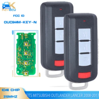 KEYECU OUC644M-KEY-N 315MHz ID46 PCF7952 Remote Key Fob 2+1 Button / 3+1 Button for 2008-2016 Mitsubishi Lancer Outlander
