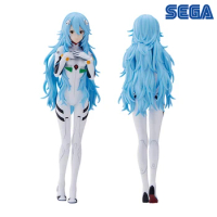 SEGA Original SPM NEON GENESIS EVANGELION Ayanami Rei 21cm Anime Children's toy Collection Figure Model Christmas birthday gift