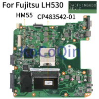 KoCoQin Laptop motherboard For Fujitsu LIFEBOOK LH530 Mainboard CP483542-01 DA0FH1MB6D0 HM55