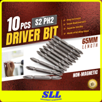 10PCS 65mm / 100mm Double End Driver Bit Power Tools Replacement S2 PH2 Philips Head Bits Screw Driv