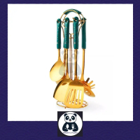 Panda Spatula dan Sutil Stainless Steel dengan Gagang Keramik Set