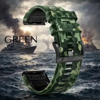 Tali Strap Jam Tangan Garmin Quick Fit 22mm 26mm - Model Style Army CQF KEVIN 26mm green