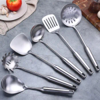 304 Non-Magnetic Stainless Steel Spoon Hotel Family Thickened Hanging Congee Hot Pot Set Soup Shell