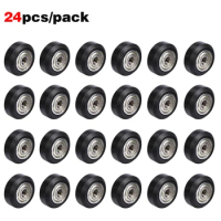 12/24pcs CNC Openbuilds Plastic POM Wheel with 625zz Idler Pulley Gear Passive Round/V-Slot Perlin Pulley Wheel for CR10 Ender 3