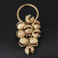個性創意黃銅鈴鐺鑰匙扣男小掛件女士鑰匙鏈純銅鈴鐺汽車鑰匙掛件