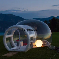 Free shipping outdoor igloo inflatable transparent clear bubble tent,inflatable geodesic domes,inflatabl with inflatable support