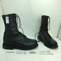 รองเท้าคอมแบท Combat shoes หนังสีดำ สภาพดี ทรงสวย มือสอง คัดเกรด ของนอก เกาหลี คําแนะนําการขายที่ร้อ