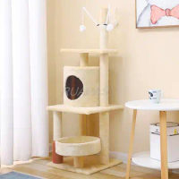 Cat Tree Pets Cat Scratcher Tower Condo Home Furniture Cat Scratching Post Climbing Toy Spacious Perch Cat Tree Tall Cat Tower