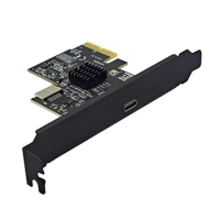 PCIE 2X to USB 3.2 Expansion Cards 10Gpbs USB C PCIE Cards Type-E Header for Type C Front Panel Moun