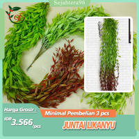 Daun Juntai Likanyu Lee Kwan Yu Plastik Artificial - Tanaman Gantung Hias Dekorasi Taman Pelaminan