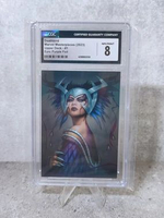 2022 Upper Deck Marvel Masterpieces Deathbird #1 Epic Purple Foil /199 CGC 8 Numbered 041/199
