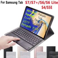 Case for Samsung Galaxy Tab S7 S8 11 S4 S5e 10.5 Samsung S6 Lite 10.4 2022 with Russian Spanish Korean Keyboard Case