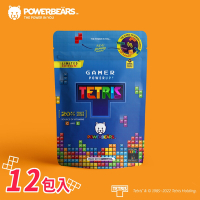 【德國Powerbears超能熊】Tetris俄羅斯方塊水果軟糖12入組(125g/包)