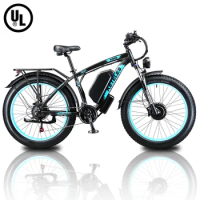 KETELES 2000W Dual Motor K800 Electric Bicycle For Adults Snow Mountain Fat Bike 23ah Best Battery 48V Electric Hybrid Bike