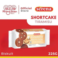 Camilan / Makanan Ringan Khong Guan Serena Short Cake Cream Biskuit Tiramisu, Strawberry, Coklat, Ba